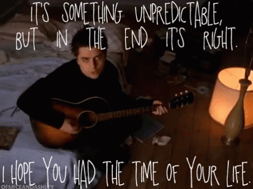 Man Playing Guitar It's Something Unpredictable But In The End It's Right GIF
