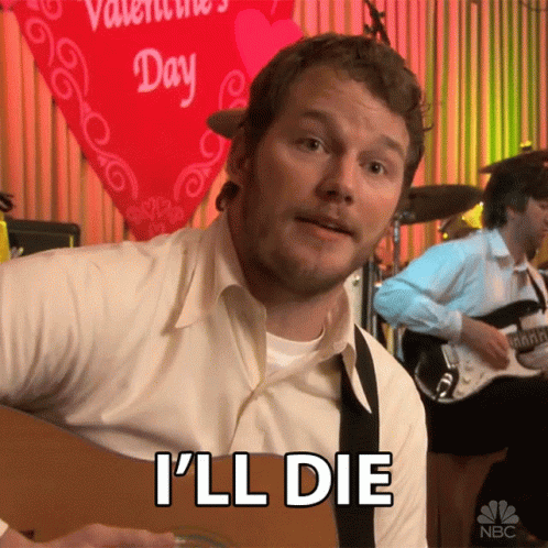 Man Playing Guitar Saying I'll Die