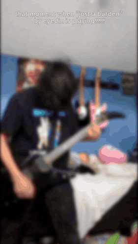 Man Playing Guitar That Moment When Just a Burden by EyeDin