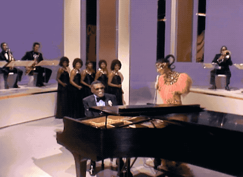 Man Playing Piano Woman Singing