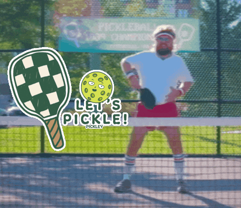 Man Playing Pickleball