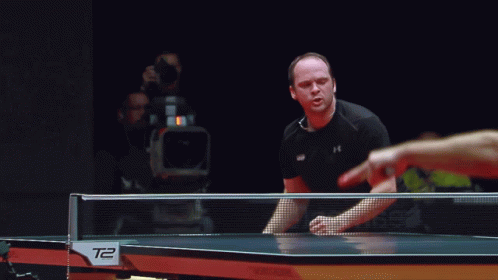 Man Playing Ping Pong T2 Table