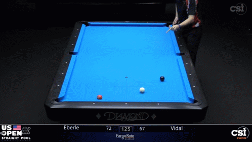 Man Playing Pool on Diamond Table