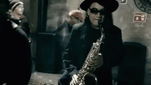 Man Playing Saxophone