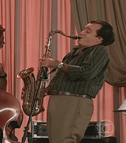 Man Playing Saxophone