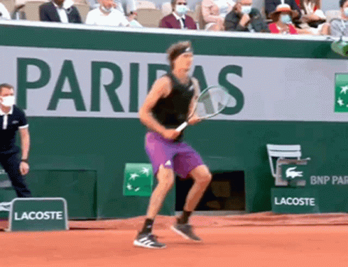 Man Playing Tennis at BNP Paribas Banner