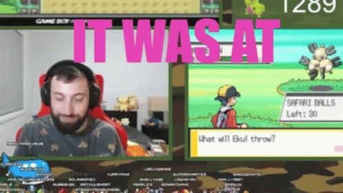 Man Playing Video Game It Was At