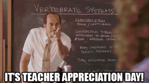 Man Pointing At Blackboard Teacher Appreciation GIF