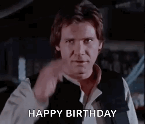 Man Pointing at Camera Happy Birthday