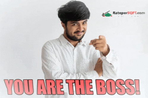Man Pointing At Camera Saying You Are The Boss GIF