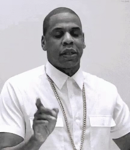 Man Pointing At Camera White Shirt Gold Chain GIF