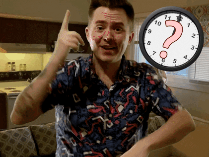 Man Pointing At His Watch Time Is More GIF
