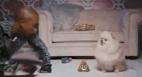 Man Pointing At Poop Beside His Dog GIF