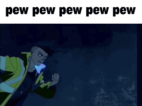 Man Pointing Gun at Police Officer Pew Pew