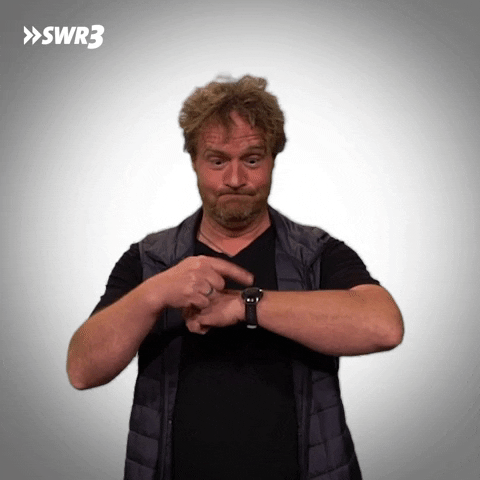 Man Pointing Watch Timer GIF