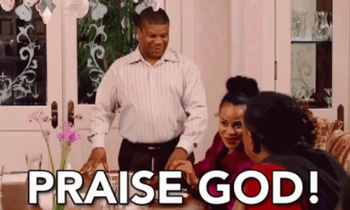 Man Praise God With His Friends GIF