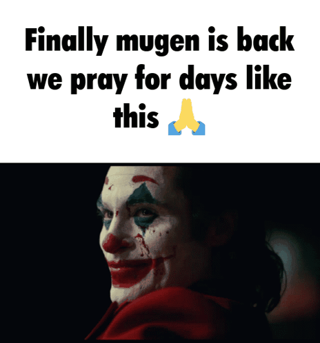 Man Praying for Mugen Return