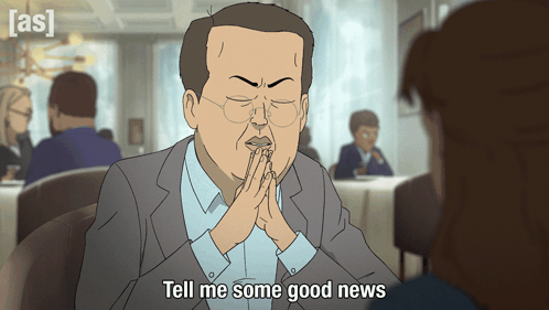 Man Praying Saying Tell Me Some Good News GIF