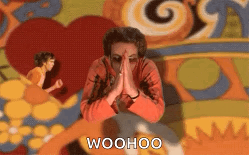 Man Praying With Woohoo GIF