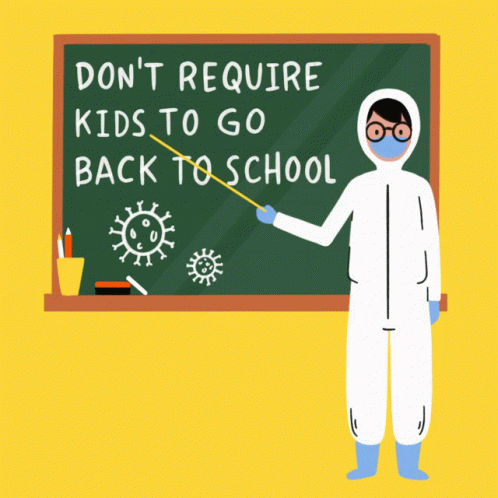 Man Protective Suit Don't Require Kids Back School