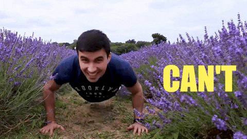 Man Push Up Cant Stop Wont Stop GIF