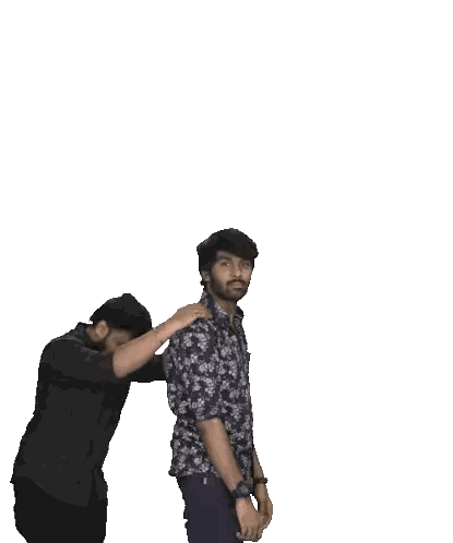 Man Pushing Another Man Back