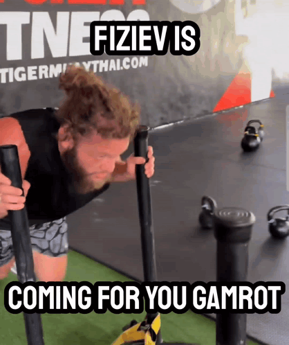 Man Pushing Sled Coming for You Gamrot