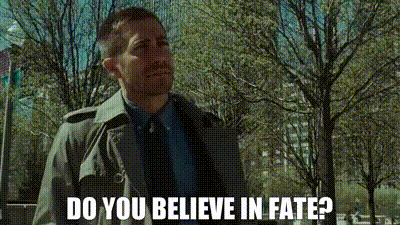 Man Questioning About Believing In Fate GIF