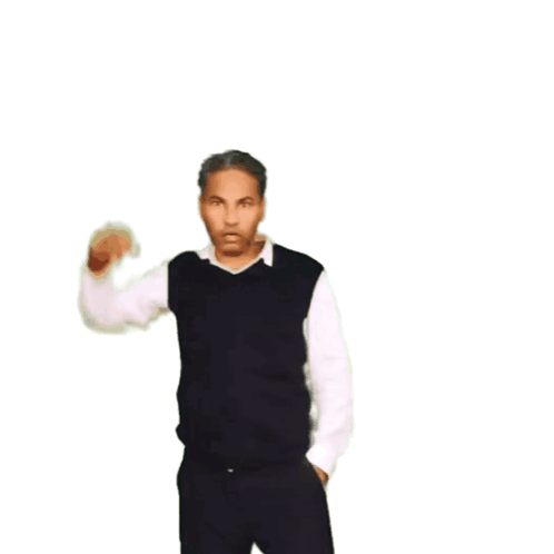 Man Raising Fist with Protest