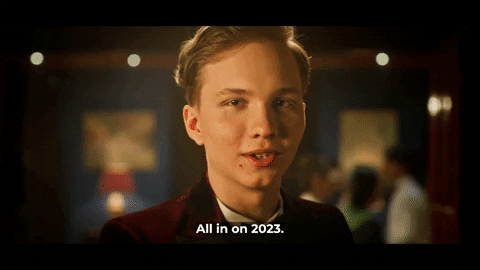 Man Raising His Eyebrow All In On 2023 GIF