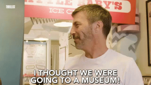 Man Ranting About Museum GIF