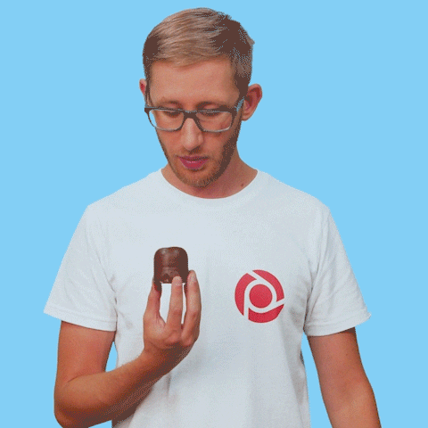 Man Reaction After Getting Caught Eating GIF