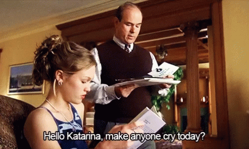 Man Reading Book to Girl Saying Hello Katarina