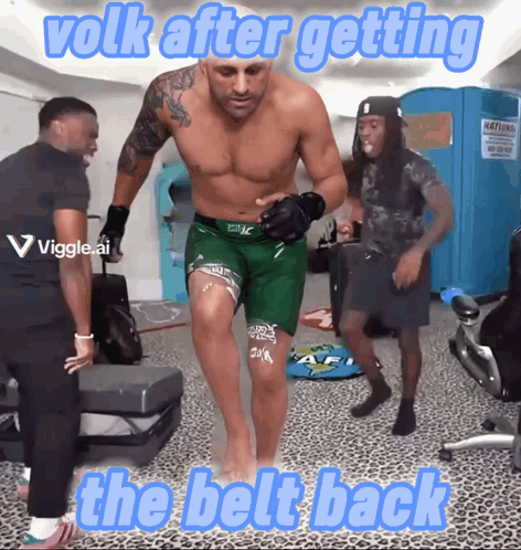 Man Ready for Fight Volks After Getting Belt Back