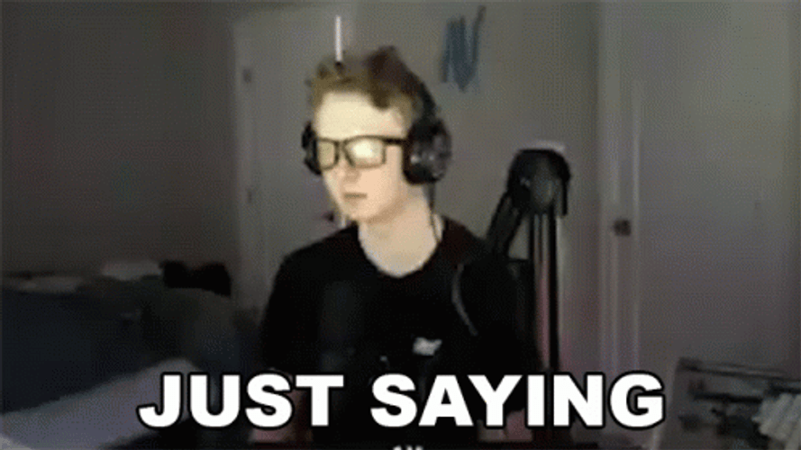 Man Recording Himself Just Saying GIF