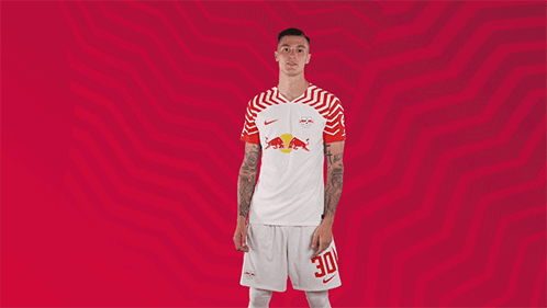 Man Red White Jersey Number 30 on Shorts