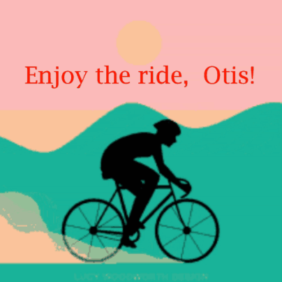 Man Riding Bike Enjoy The Ride