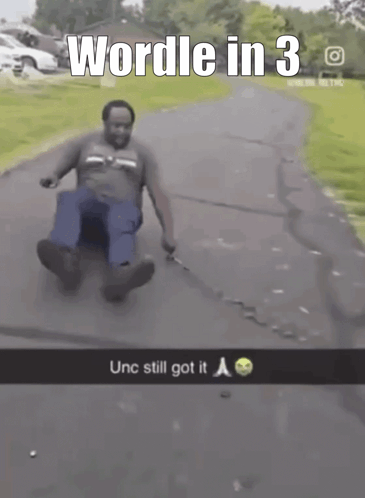 Man Riding Blue Cooler Down Road Wordle In 3 GIF