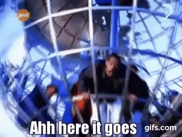 Man Riding Ferris Wheel Saying Ahh
