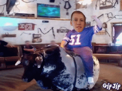 Man Riding Horse Ultimate Cowboy Showdown GIF
