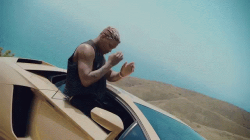 Man Riding Lamborghini I Got Beef With Mother Nature