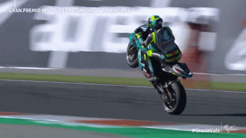 Man Riding Motorcycle At Gran Premio Motul De La Comunitat Valenciana GIF