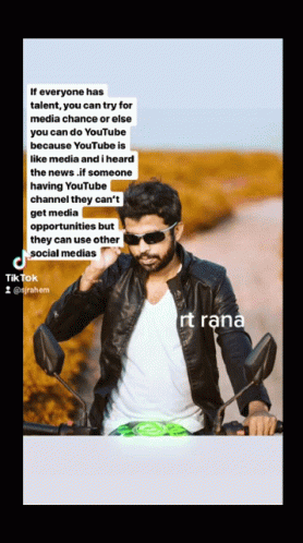 Man Riding Motorcycle Saying If Everyone Has Talent GIF