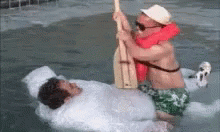 Man Row His Friend Like He Row The Boat GIF