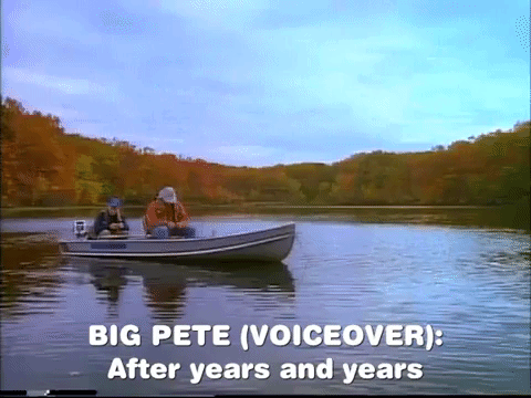 Man Row The Boat To Fish With Friend GIF