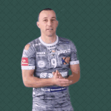 Man Rubbing Hands Thinking Of Plan GIF