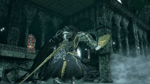 Man Running Away From Large Monster
