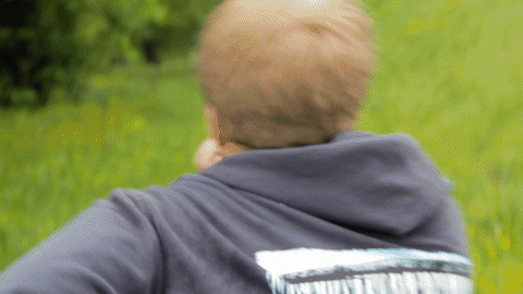 Man Running Away From Wendigo GIF