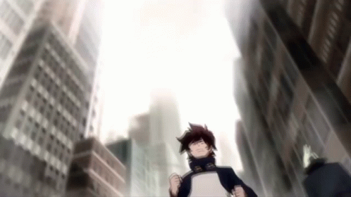 Man Running Down City Street