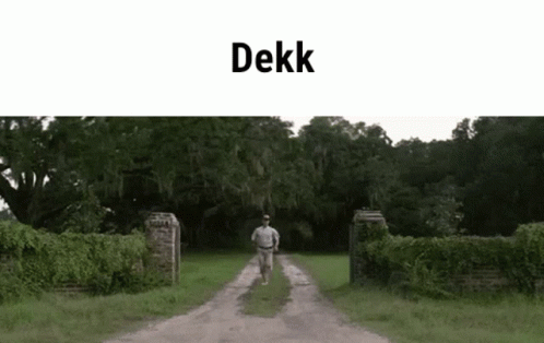 Man Running Down Dirt Road GIF